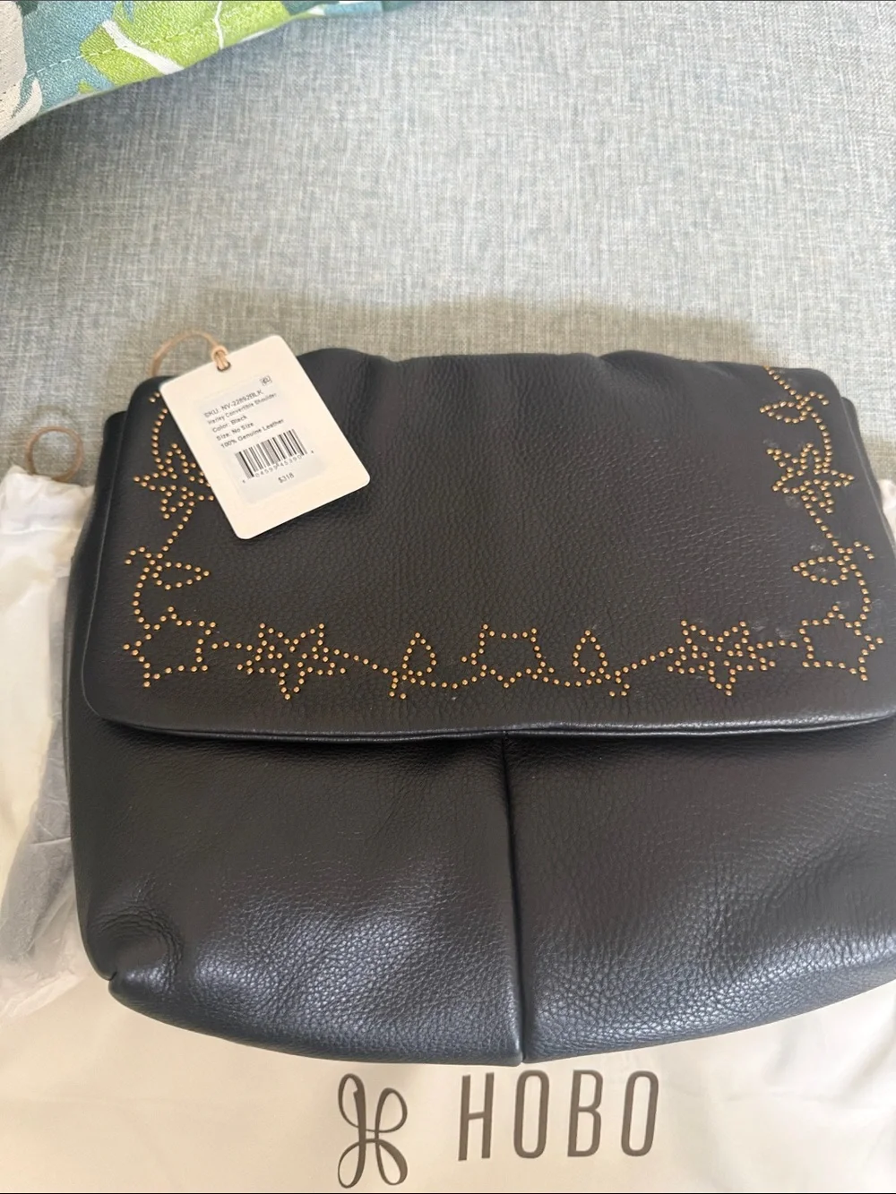 HOBO Harley Convertible  Black pebbled leather crossbody/shoulder bag